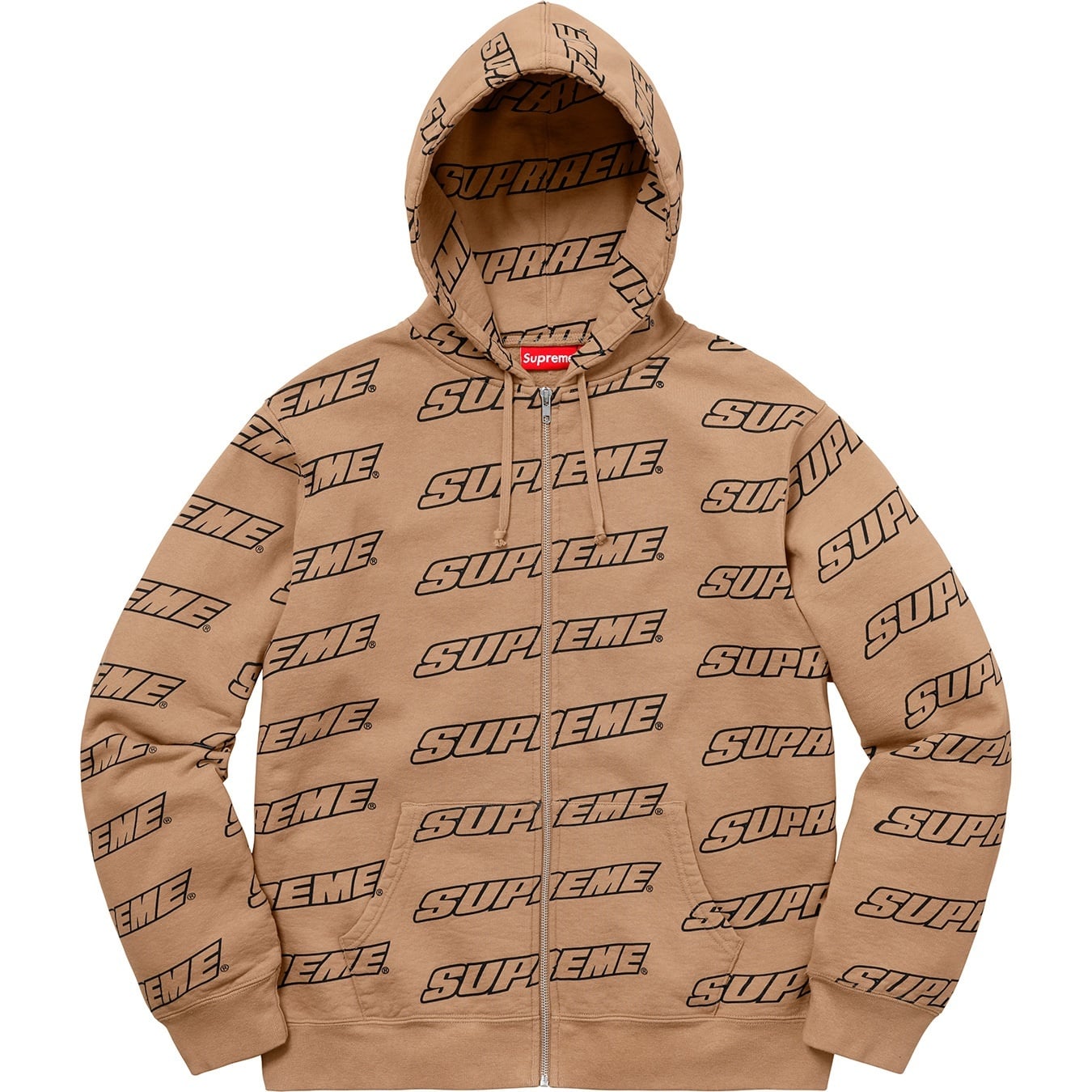 Repeat Zip Up Hooded Sweatshirt view 6